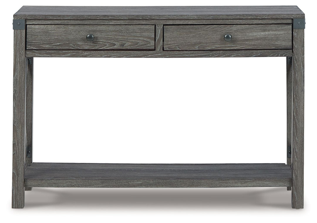 Freedan - Console Sofa Table - Grayish Brown