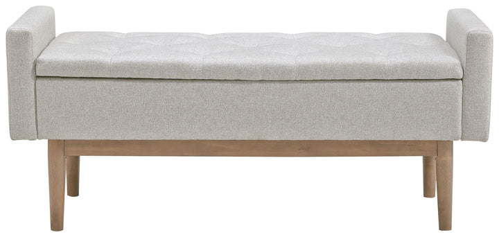 Briarson - Storage Bench - Beige / Brown