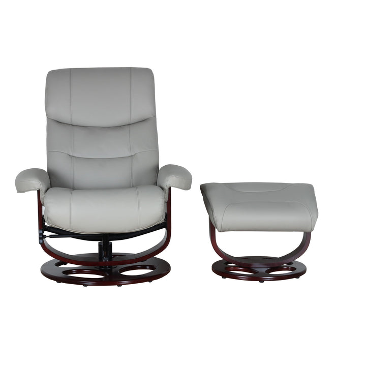 Dawson - Swivel Pedestal Recliner And Ottoman