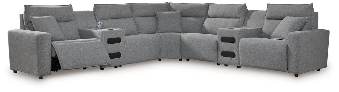 ModMax II - Salt And Pepper - Reclining Sectional