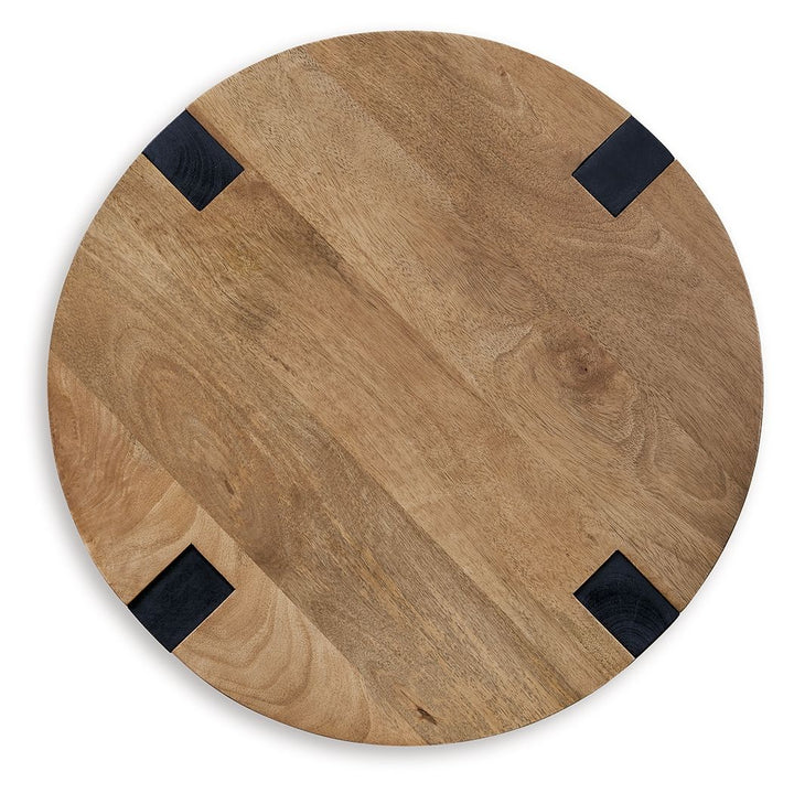 Hanneforth - Round End Table - Brown