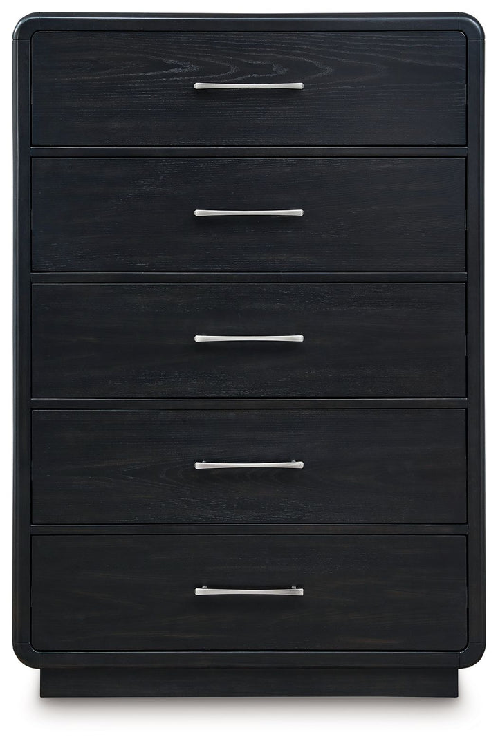Rowanbeck - Five Drawer Chest - Black