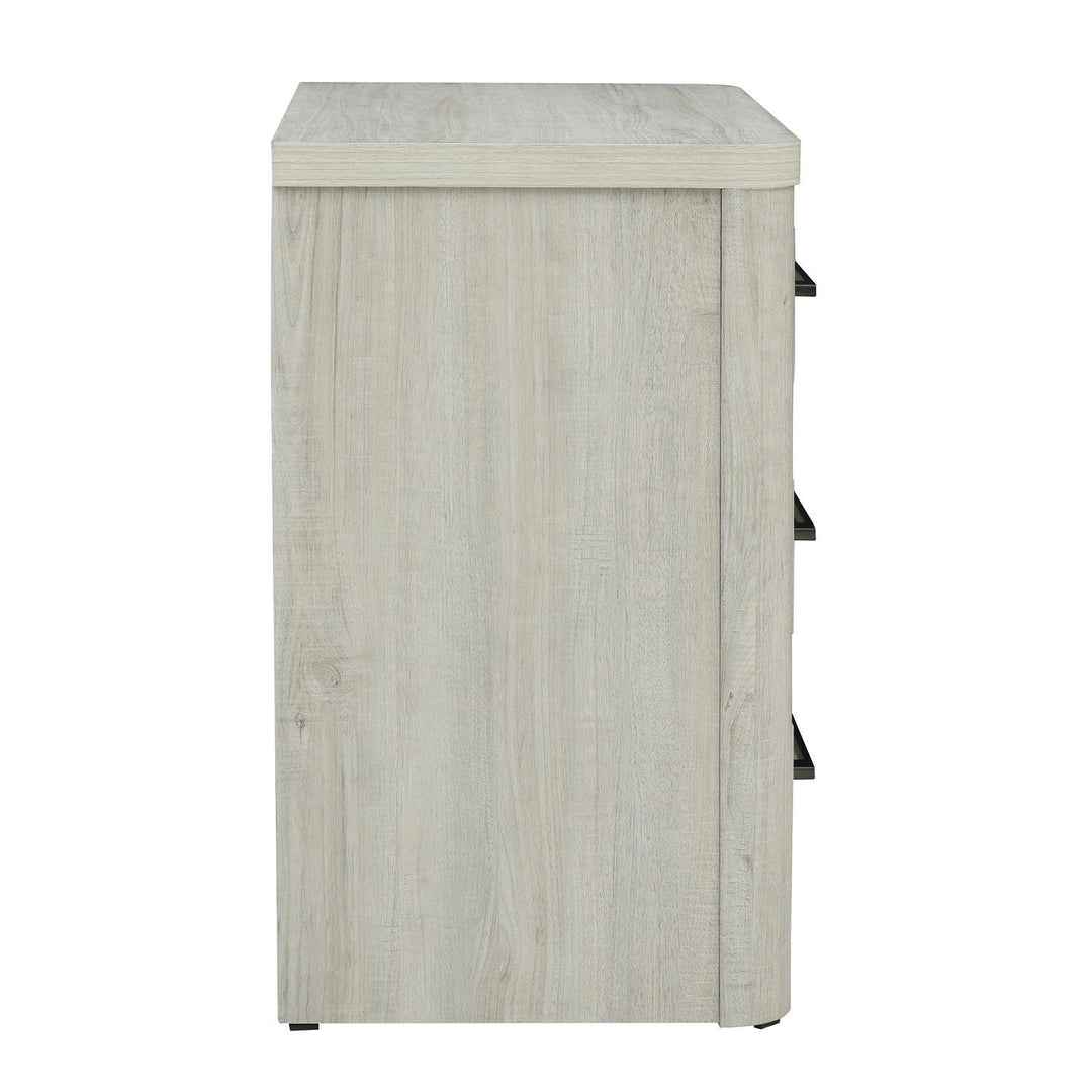 Modern Play - Nightstand With Charging Station - White