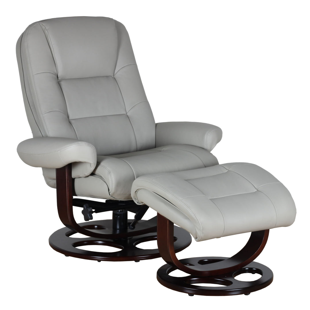Jacque - Swivel Pedestal Recliner And Ottoman
