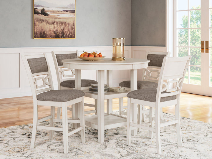 Erinberg - Dining Room Counter Table Set (Set of 5) - Antique White