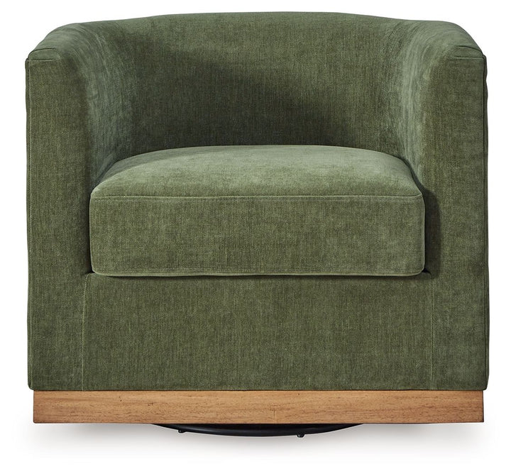 Jersonlow - Swivel Chair - Forest Green