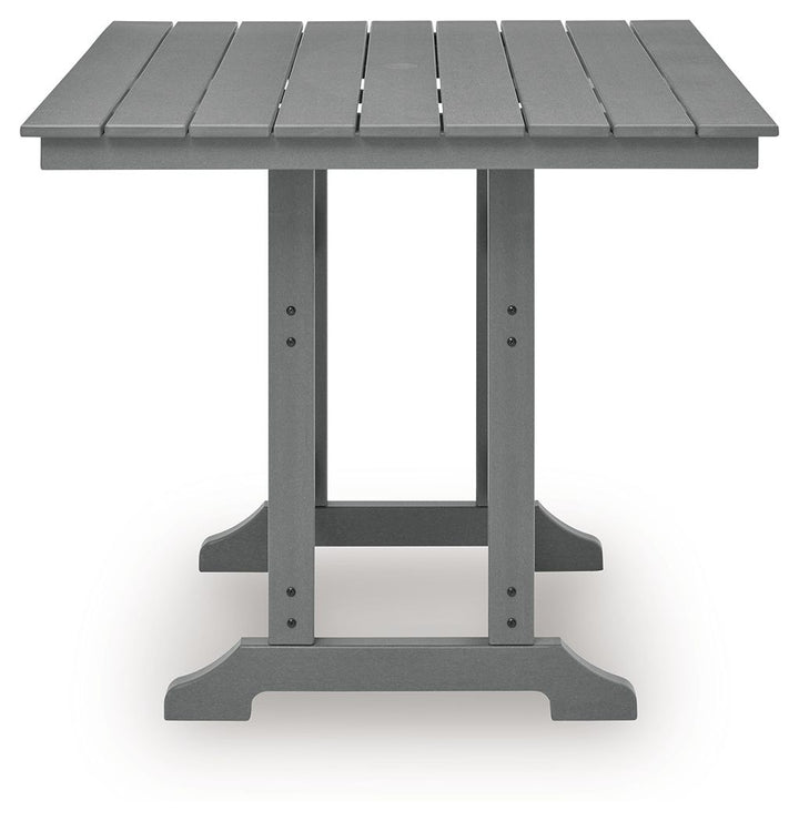 Sanctuary Beach - Square Counter Table With Umbrella Option - Dark Gray