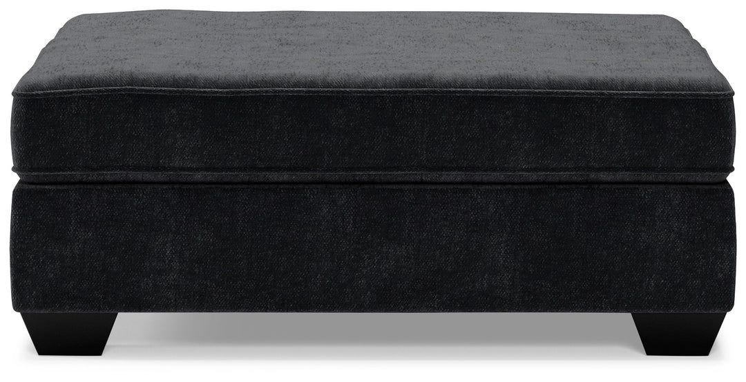 Lavernett - Oversized Accent Ottoman - Charcoal