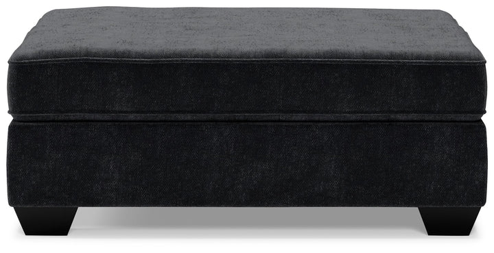 Lavernett - Oversized Accent Ottoman - Charcoal