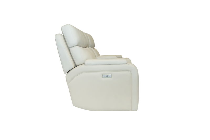 Gunner - Power Console Loveseat Recliner With Power And Power Headrest - Almond