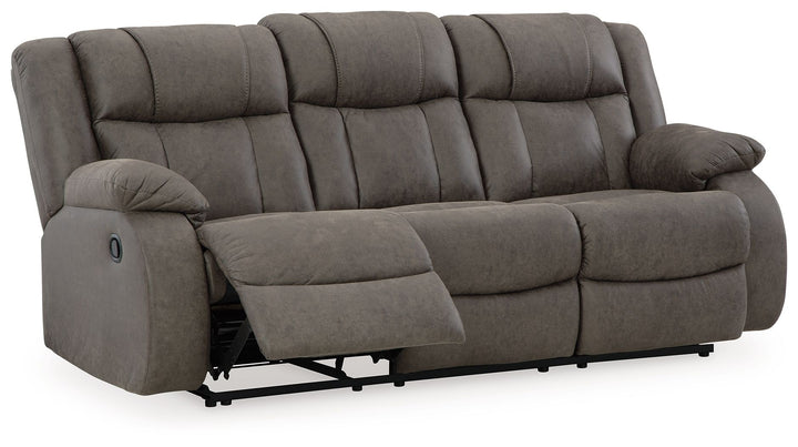 First Base - Reclining Sofa - Gunmetal