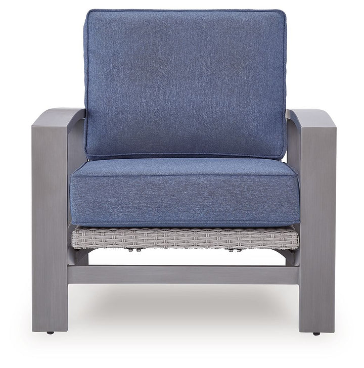 Half Moon Beach - Spring Lounge Chair - Blue / Gray