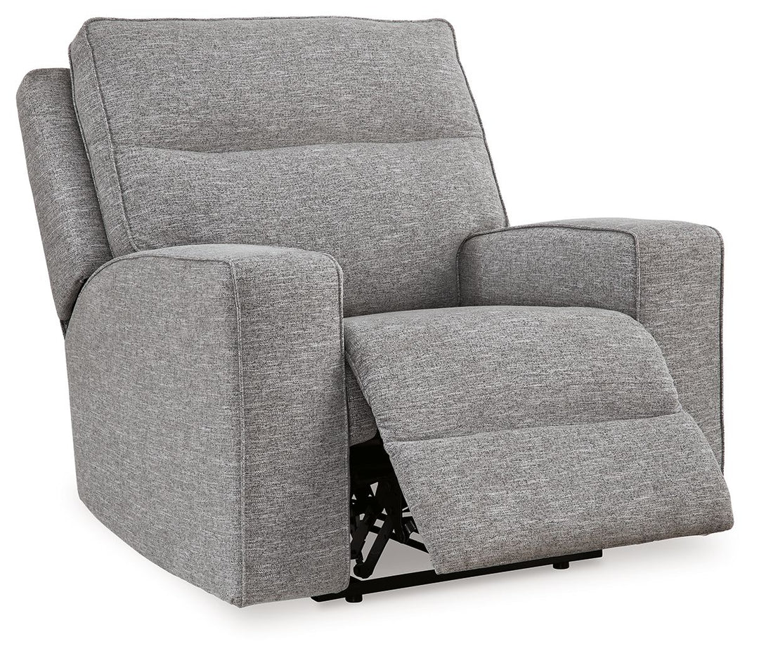 Biscoe - Power Recliner /Adj Headrest - Pewter
