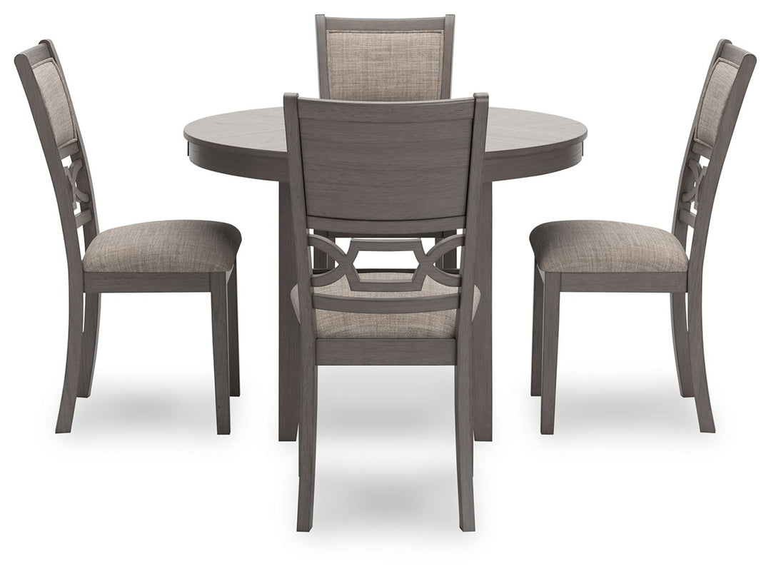 Wrenning - Dining Room Table Set (Set of 5) - Gray