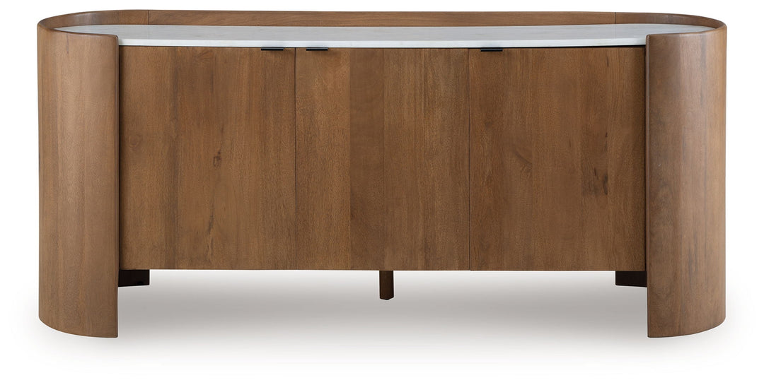 Fitzroy - Accent Cabinet - Brown / White