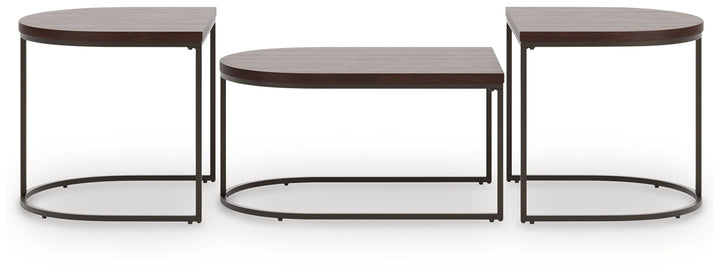 Vanmore - Occasional Table Set (Set of 3) - Dark Brown