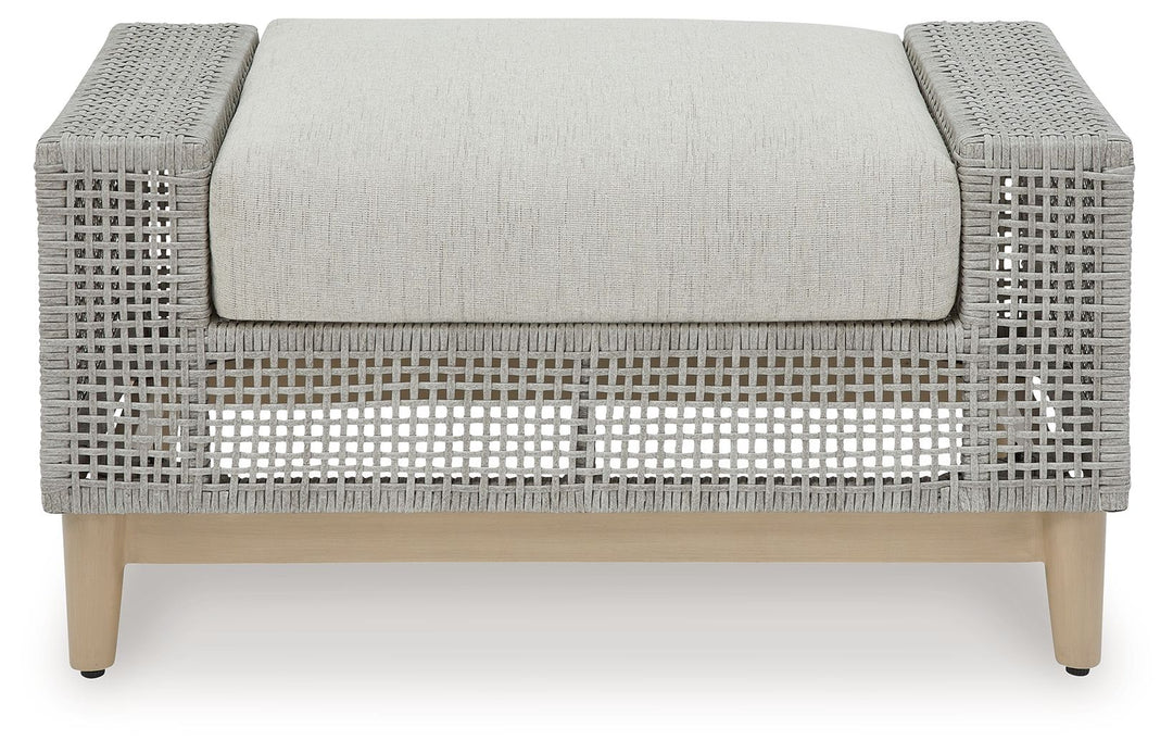 Seton Creek - Ottoman With Cushion - Gray