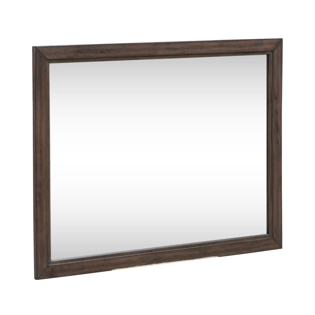 Modern Edge - Landscape Mirror - Brown