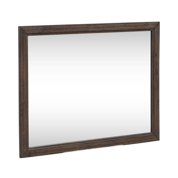 Modern Edge - Landscape Mirror - Brown