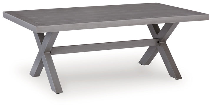 Half Moon Beach - Rectangular Cocktail Table - Gray