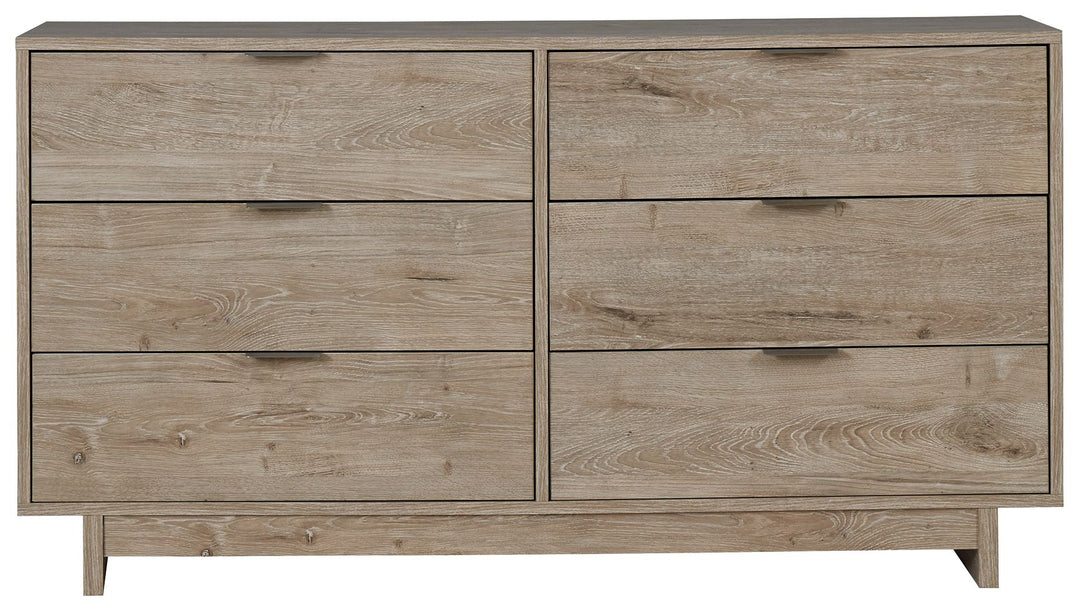 Oliah - Six Drawer Dresser - 31'' Height - Beige