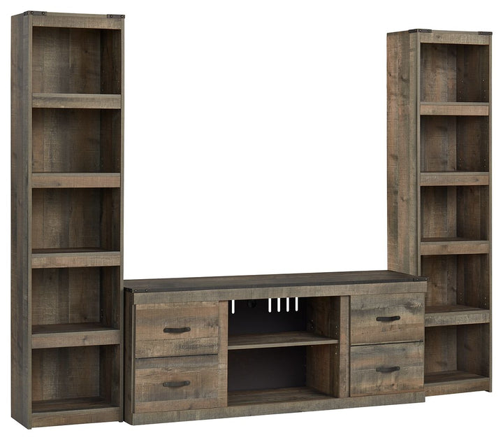 Trinell - 3-Piece Entertainment Center - Brown