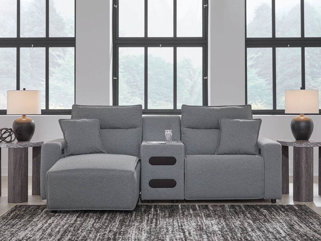 ModMax II - Salt And Pepper - Reclining Sectional