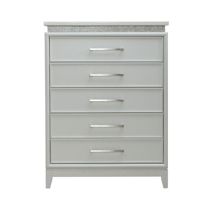 Reflections - 5 Drawer Chest With Lights - White