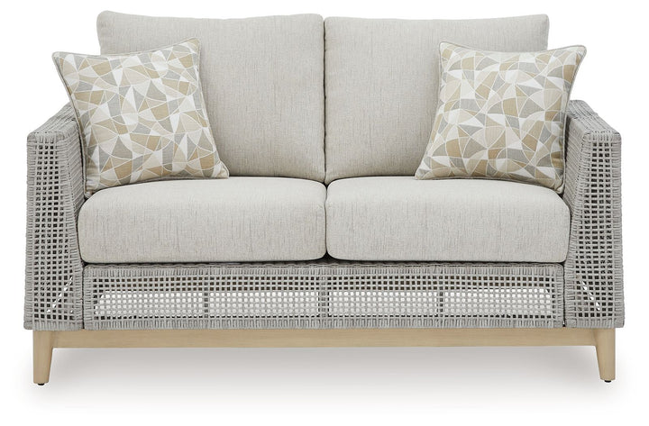 Seton Creek - Loveseat With Cushion - Gray