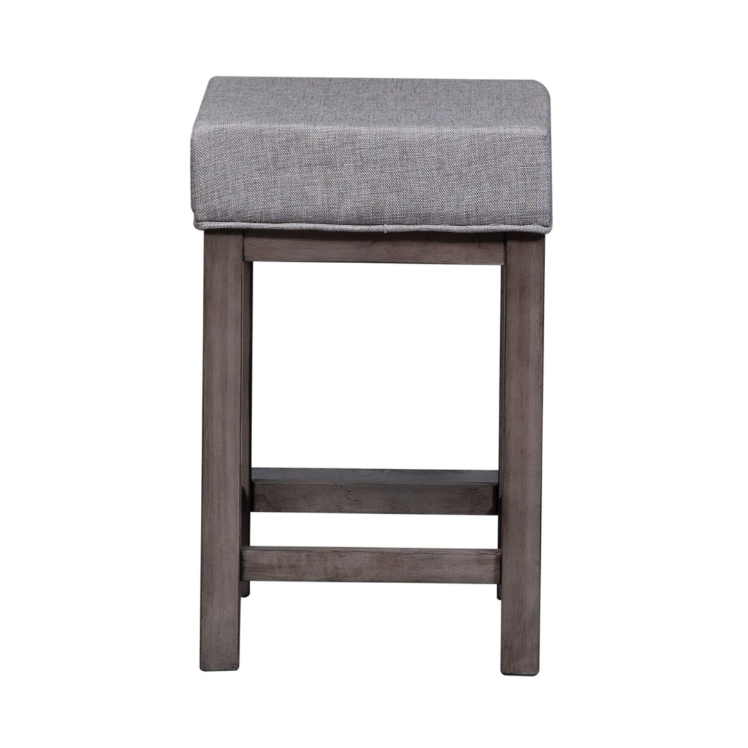 Tanners Creek - Upholstered Console Stool (Set of 3) - Dark Gray