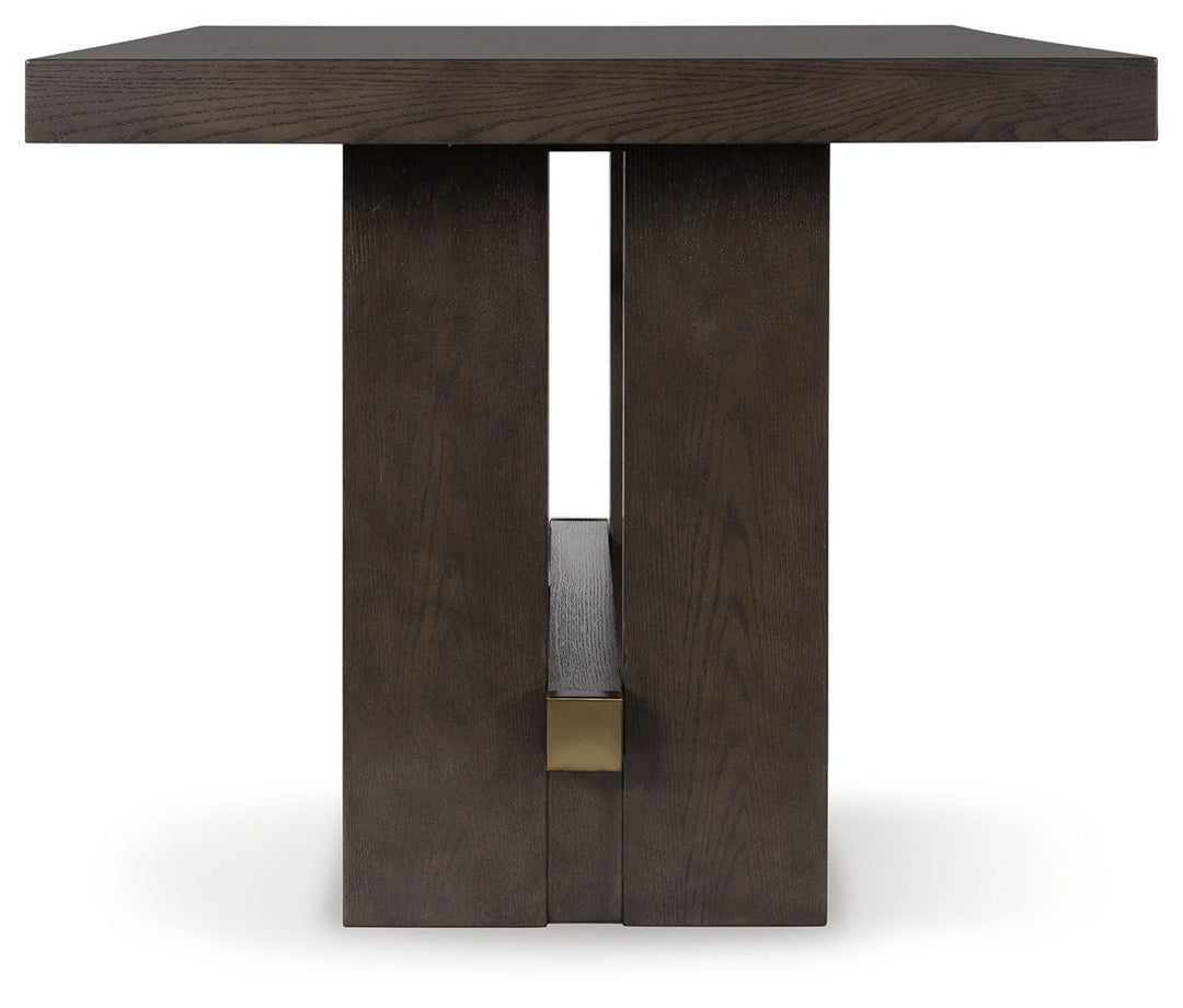 Burkhaus - Rectangular Dining Room Counter Table - Dark Brown