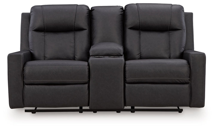 Mackmenville - Double Reclining Loveseat With Console