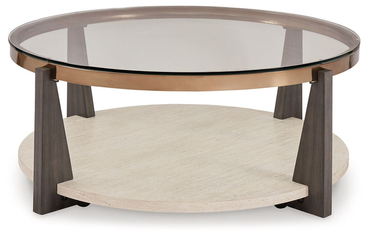 Frazwa - Round Cocktail Table - Multi