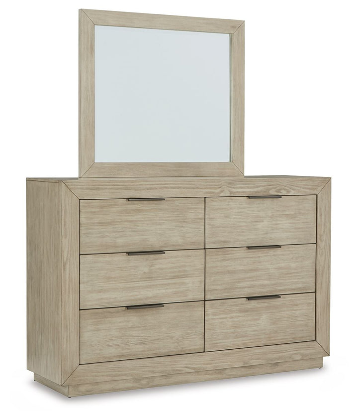 Hennington - Dresser, Mirror - Bisque