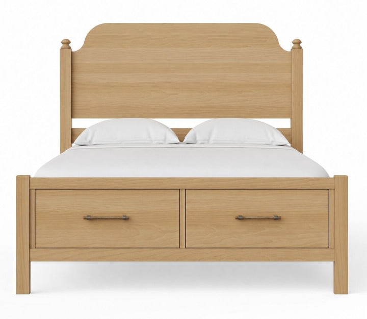 Pure Maple - Poster Storage Bed