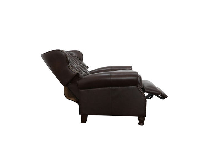 Presidential - Push Thru The Arm Recliner - Dark Brown