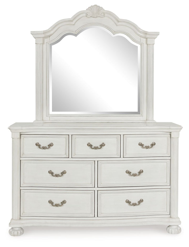 Montelaine - Dresser And Mirror - Antique White