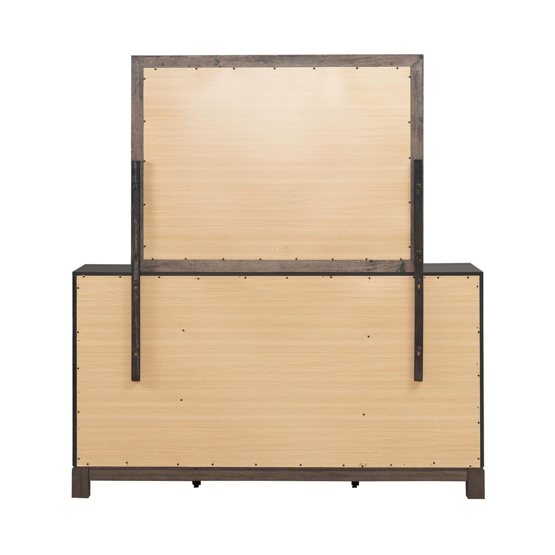 Modern Edge - Dresser & Mirror - Brown
