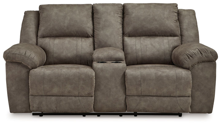 Laresview - Dbl Reclining Loveseat with Console - Fossil