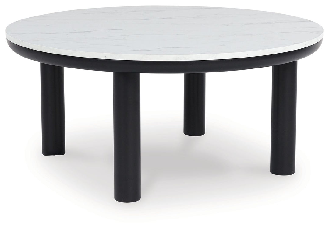 Xandrum - Occasional Table Set (Set of 3) - Black / White