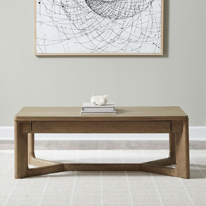 Ballentine - Rectangular Cocktail Table - Brown