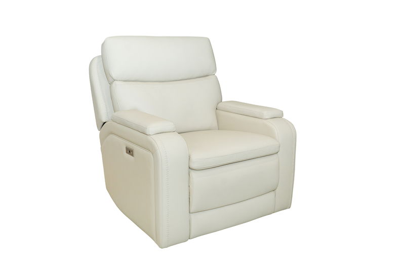 Gunner - Recliner With Power And Power Headrest - Almond