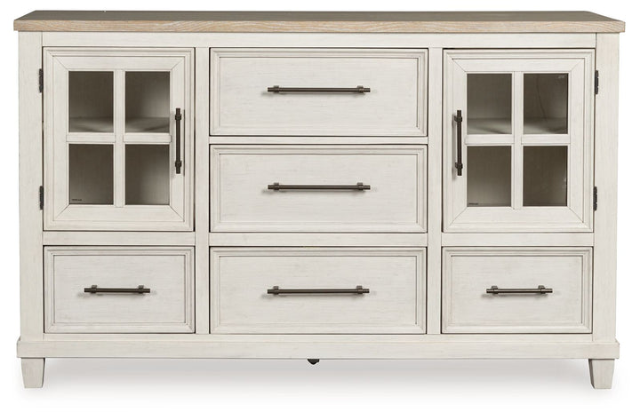 Shaybrock - Dresser - Antique White / Brown