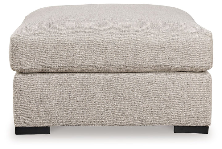 Ballyton - Oversized Accent Ottoman - Sand