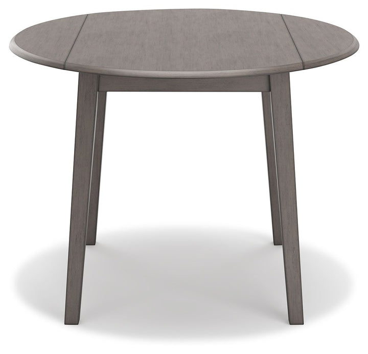 Shullden - Round Drm Drop Leaf Table - Gray