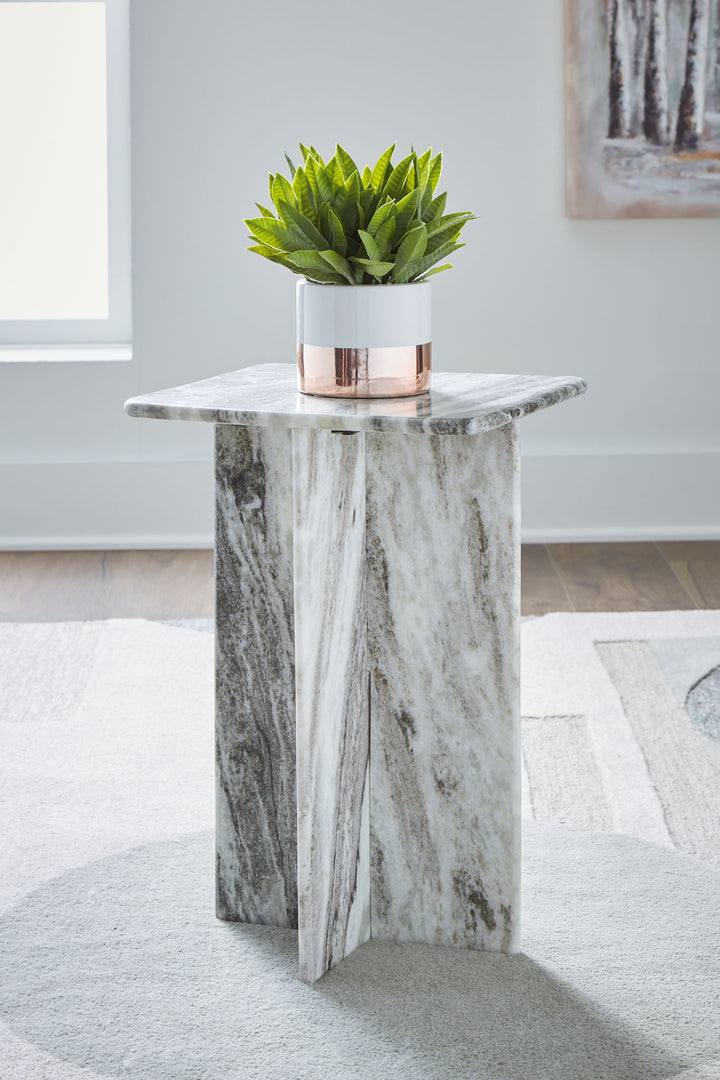 Keithwell - Square Accent Table - Gray