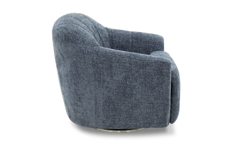 Millie - Single Power Swivel Recliner With Power Footrest Only - Denim