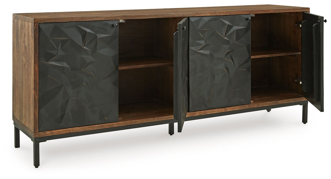 Dorannby - Accent Cabinet - Black / Brown