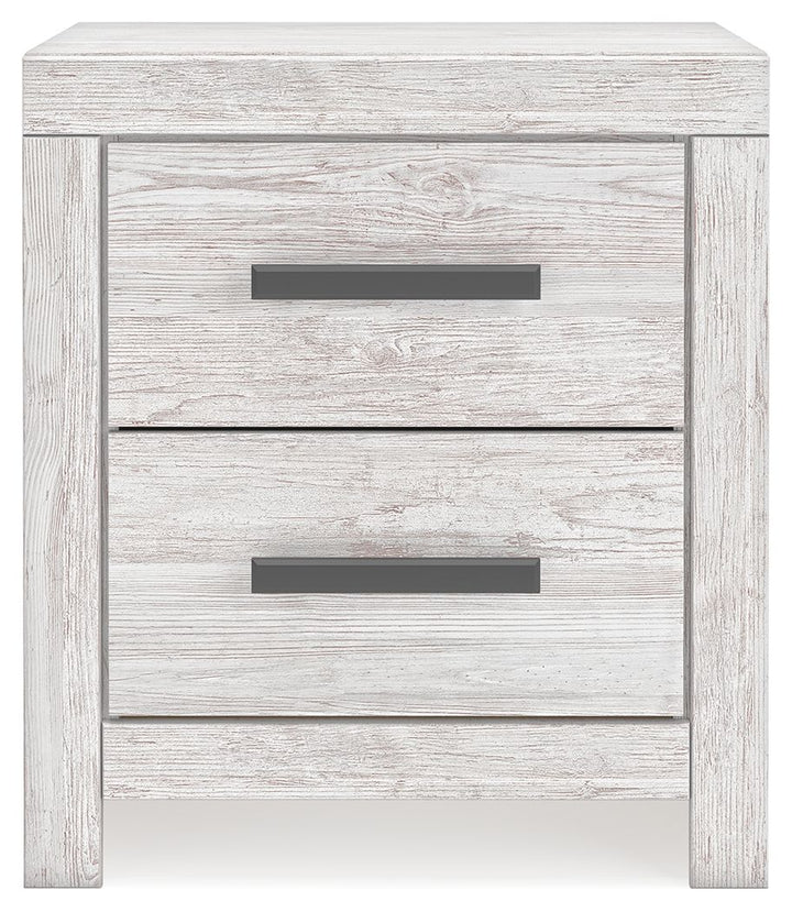 Cayboni - Two Drawer Night Stand - Whitewash