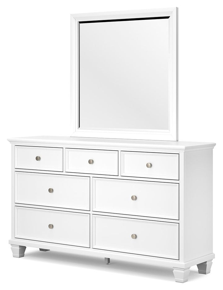 Fortman - Dresser And Mirror - White